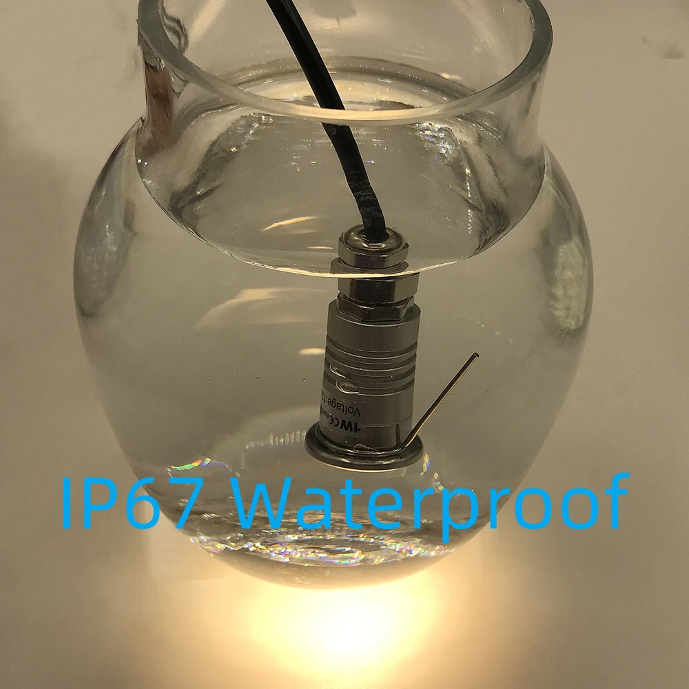 IP67 Outdoor 1W Mini LED Underground Lights 12V Waterproof Stairs Step Lamps Ground Spotlights Landscape Garden Buried Lighting