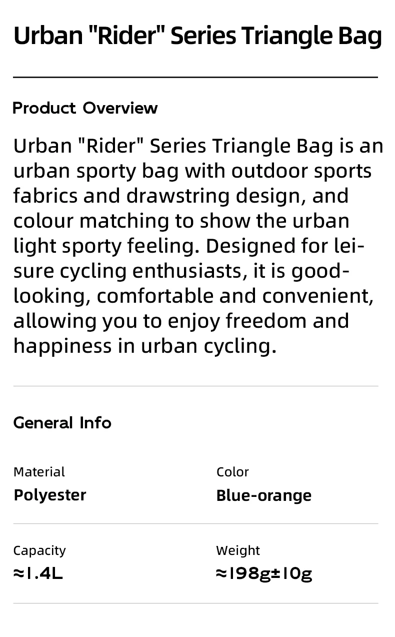 ROCKBROS Fahrradtasche Vorderrohrrahmen Dreieck Fahrradtasche Erweiterte große Kapazität Schmutzabweisende Fahrradtaschen Zubehör – Detail 2