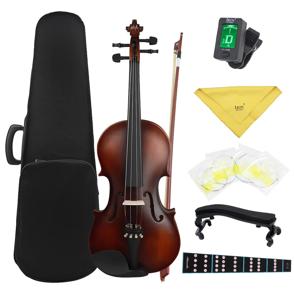 (新品)格安価格4/4フルサイズ バイオリン Astonvilla AV-590 Astonvilla AV-590 Violin 4/4 Matte Violin Set With Storage