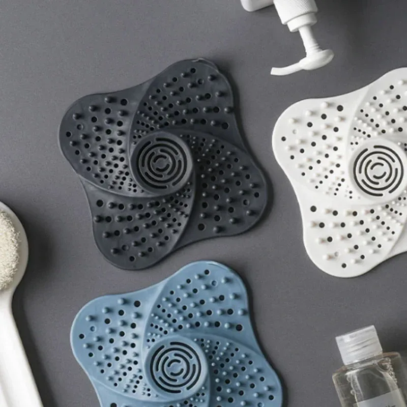 Hair Drain Catcher Anti-blocking Hair Catcher Hair Stopper Plug Trap Shower Floor Drain Covers Sink Strainer Filter Bathroom Kitchen Accessories
