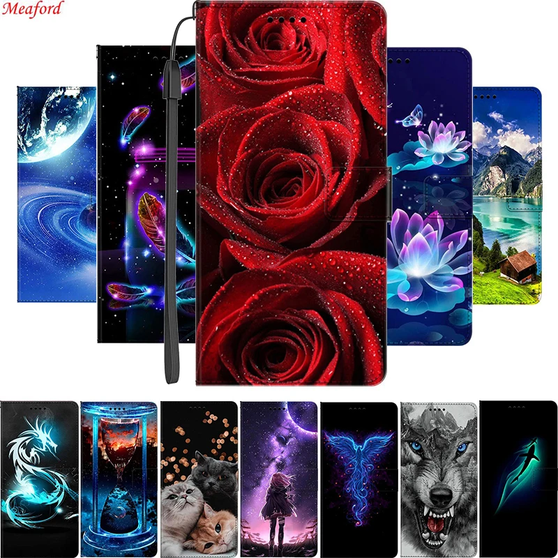 Phone Case Leather Phone Case Leather Wallet Case Leather Case for Honor 8X 8A 8S 8C