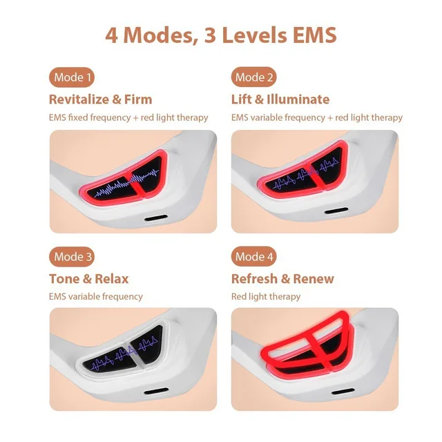 Red Light Eye Massager Micro-Current Anti-Aging Eye Care Machine Smooth Fine Line Beauty Care EMS Eye Relax Eye Bag Removal 2