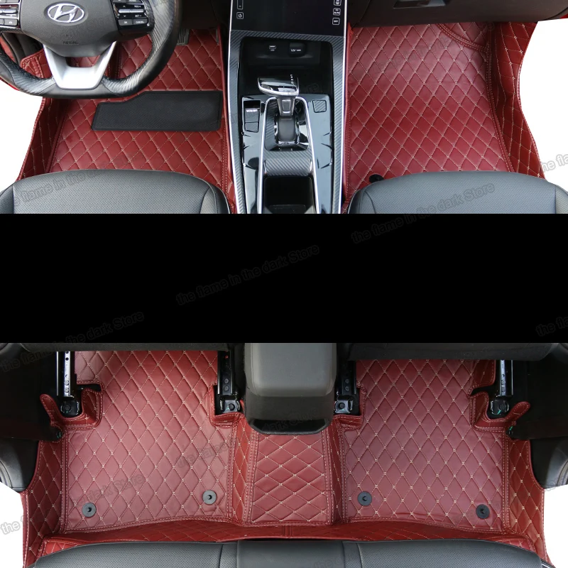 

auto accessories foot leather car floor mats rug carpets for Hyundai creta ix25 2020 2021 2019 SU2 2022 interior styling