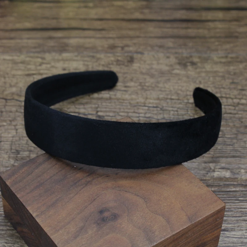 30mm Width Solid Color Hairbands Plain Velvet for Women Girls DIY Hair Accessories hair accessory