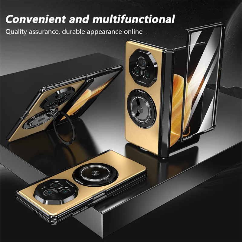Luxury High Quality Matte Solid Color 360° Rotating Bracket Case - Shockproof Bumper Cover