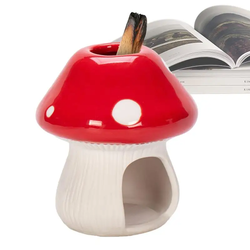 Palo Santo Holder Simpatico Supporto Per Bruciatore Di Incenso A Fungo In Ceramica Mini Palo Sage Tray Ash Catcher Per La Decorazione Domestica Medita
