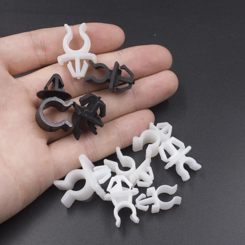 Car Fastener 20 PCS Hood Bonnet Prop Rod Support Clip nylon plastic retainer for Toyota Nissan Benz Hyundai Honda