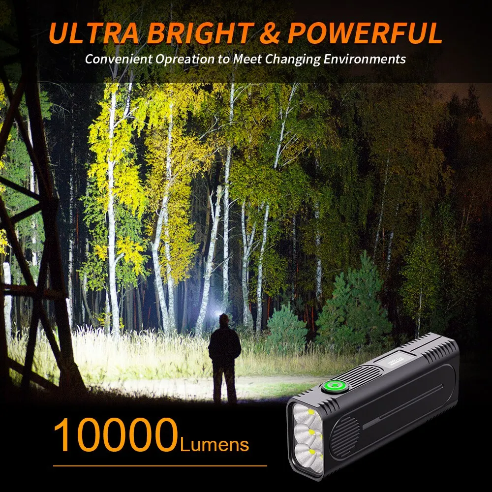 NATFIRE GTR36 ִ ֵ LED ,   ġ, USB-C   , 10000Lms