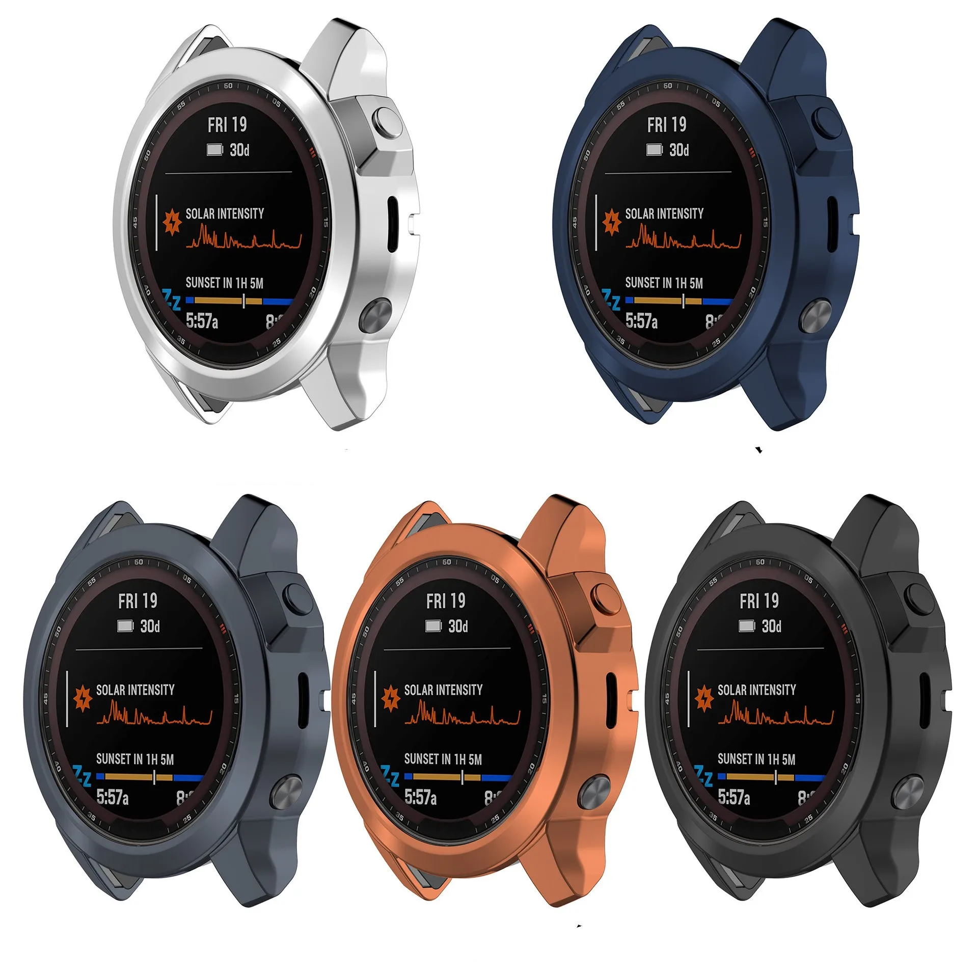 HD Glass Screen Protective Case For Garmin Fenix7/Fenix7S/Fenix7X Watch Band Frame Bracelet Frame Cover for Garmin Fenix 7 Film