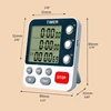 Kitchen Timer Digital Kitchen Timers Cooking Timer 3 Channels Count UP＆ Down Timer w/ Loud Alarm Classroom Bathroom Use 4