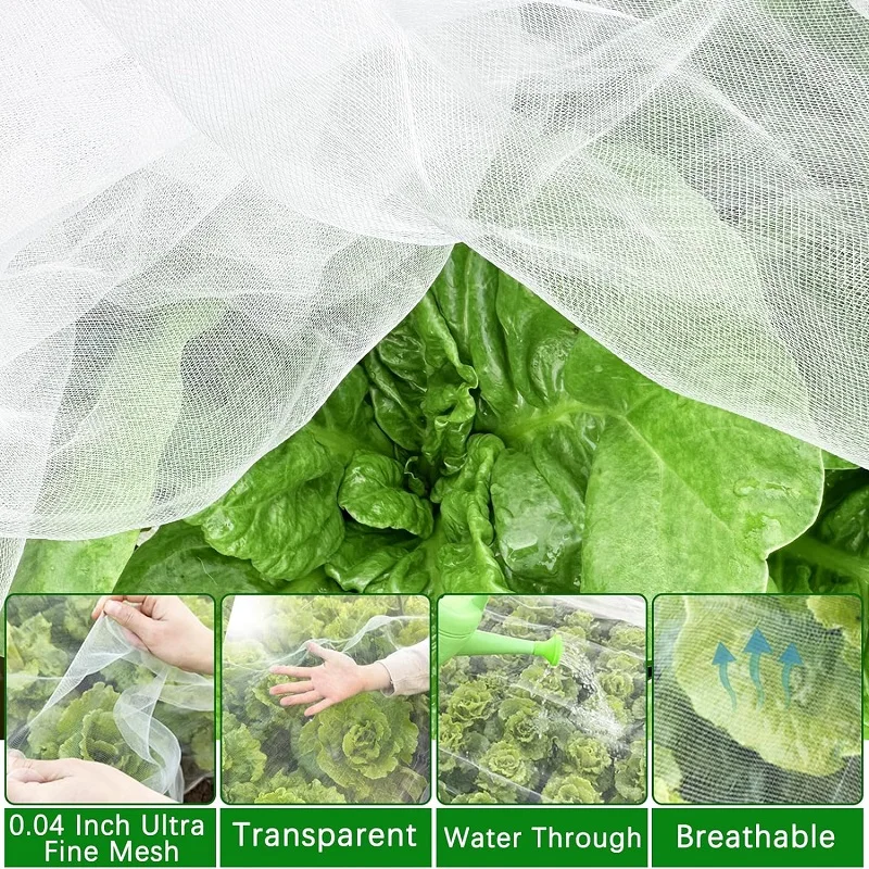 Gartenpflanzen-Insektenschutznetz Gemüse-Blumen-Obst Gewebtes Netzgewebe Gewächshaus-Schädlingsbekämpfung Schutznetz Pflanzen-Vogelschutznetz – Detail 6