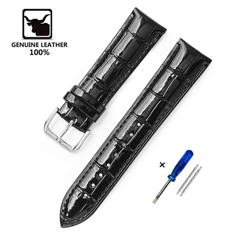 جلد طبيعي حزام (استيك) ساعة 12 مللي متر 14 مللي مت...