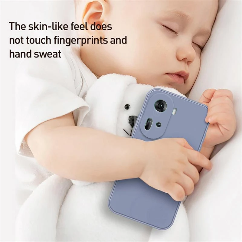 Liquid Silicone Soft Phone Case - Plain Shell Protector Cover