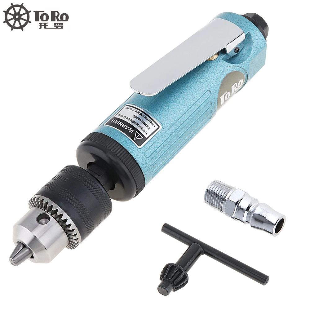 Pneumatic Drill TORO Pneumatic Drill High-speed Cordless Pistol Type Pneumatic Gun Drill Reversible Air for Hole Drilling