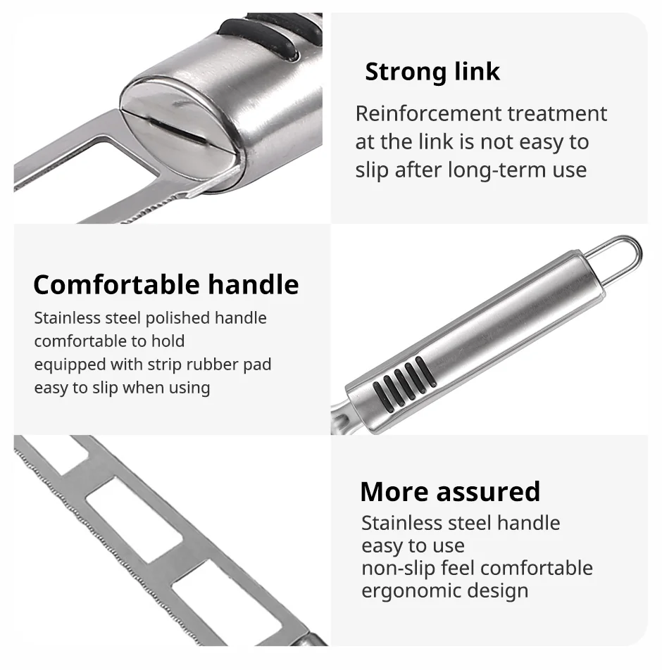 Description Picture 4 of itemCheese Knife Kitchen Tool Stainless Steel Multifunctional Baking Tool Pizza Butter Noodle Cutter Circular Handle Kitchen Accesso
