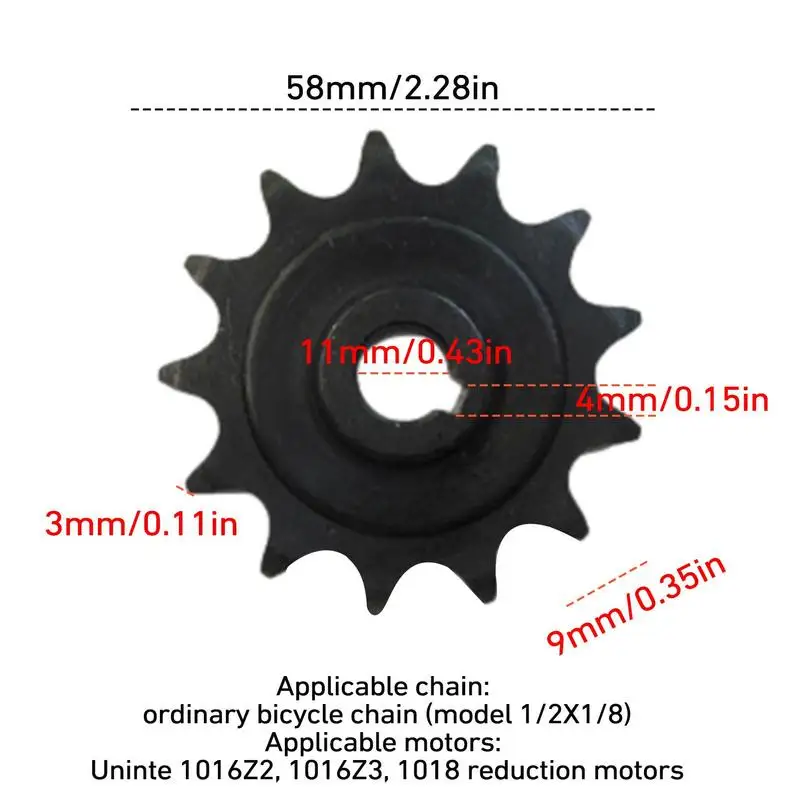 오토바이 프론트 엔진 스프로킷, 13T 스틸 11mm 톱니 기어 카트, 모페드 버그 및 스쿠터, 오토바이 속도