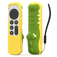 Cartoon Crocodile Silicone Case for Apple TV 4K Siri Remote 2nd 3nd Generation Anti-Lost Shockproof Protective Control Cover 1