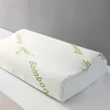 60X40/50x30CM Bamboo Fiber Pillow Slow Rebound Health Care Memory Foam Pillow Wave Pillow Orthopedic Pillows Support NeckRelief 2