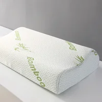 60X40/50x30CM Bamboo Fiber Pillow Slow Rebound Health Care Memory Foam Pillow Wave Pillow Orthopedic Pillows Support NeckRelief 2