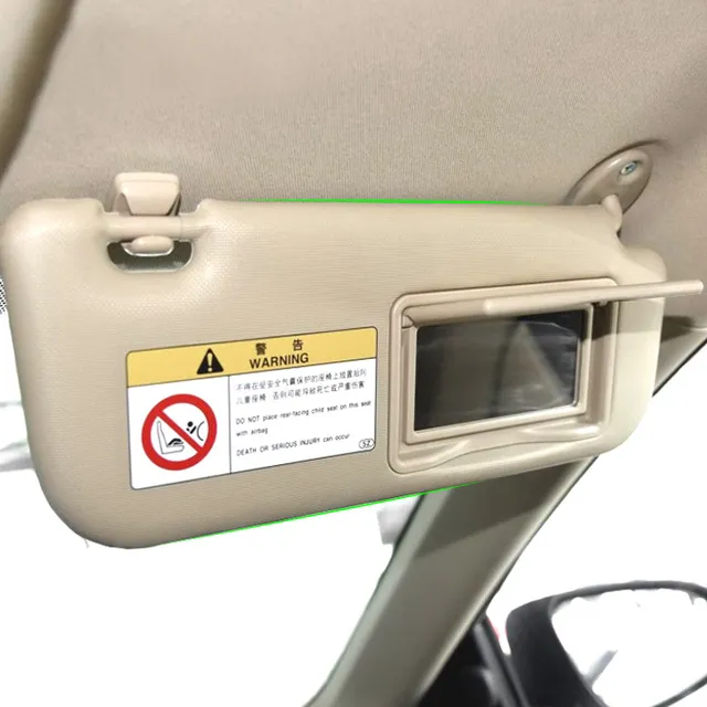 لسيارة Toyota Corolla E160 E170 2014 2015 2016 2017 74320-02B20 حاجب شمس داخلي يسار/يمين لوحة حاجب من الشمس مع مرآة مكياج