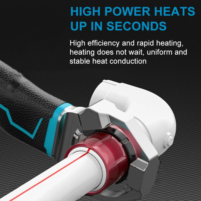 18V Cordless Pipe Welding Machine PPR Pipe Soldering Plastic Welder Tube Heating Hot Melt Welder For Makita Battery soldering iron pipe welding iron pipe welding