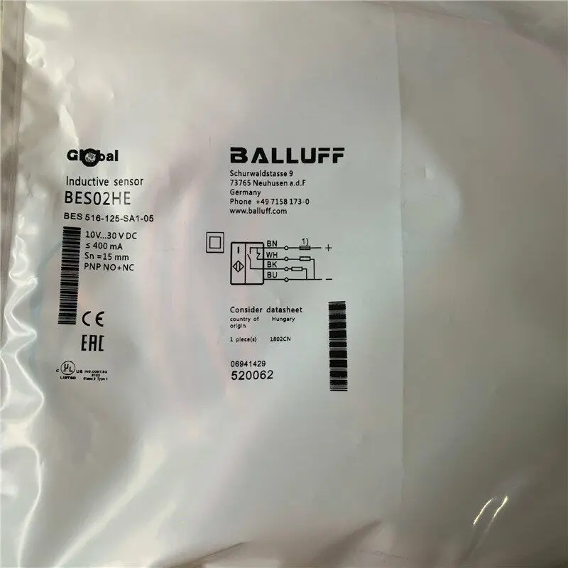

new balluff Proximity Switch BES 516-125-SA1-05 Fast Shipping #YP1