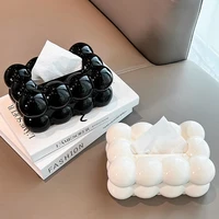 High Aesthetic Tissue Box, Home Living Room, High-End Tissue Storage, Paper Box, Cream Style Napkin Box 1