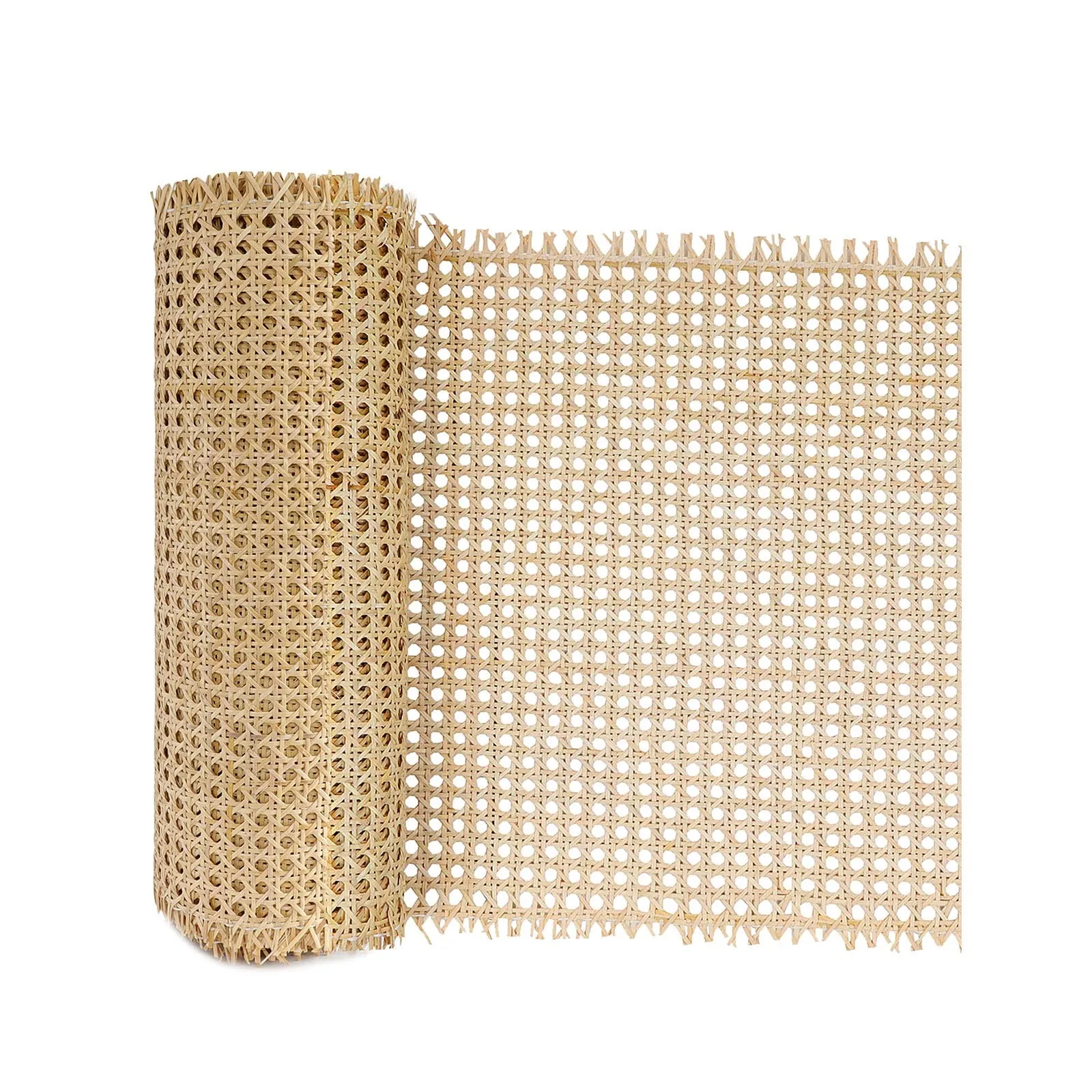 50 x 200cm(20" x 6.6ft) Natural Rattan, Rejilla Mimbre,Ratan, Cane webbing roll, Cannage Rattan roll caning material Furniture
