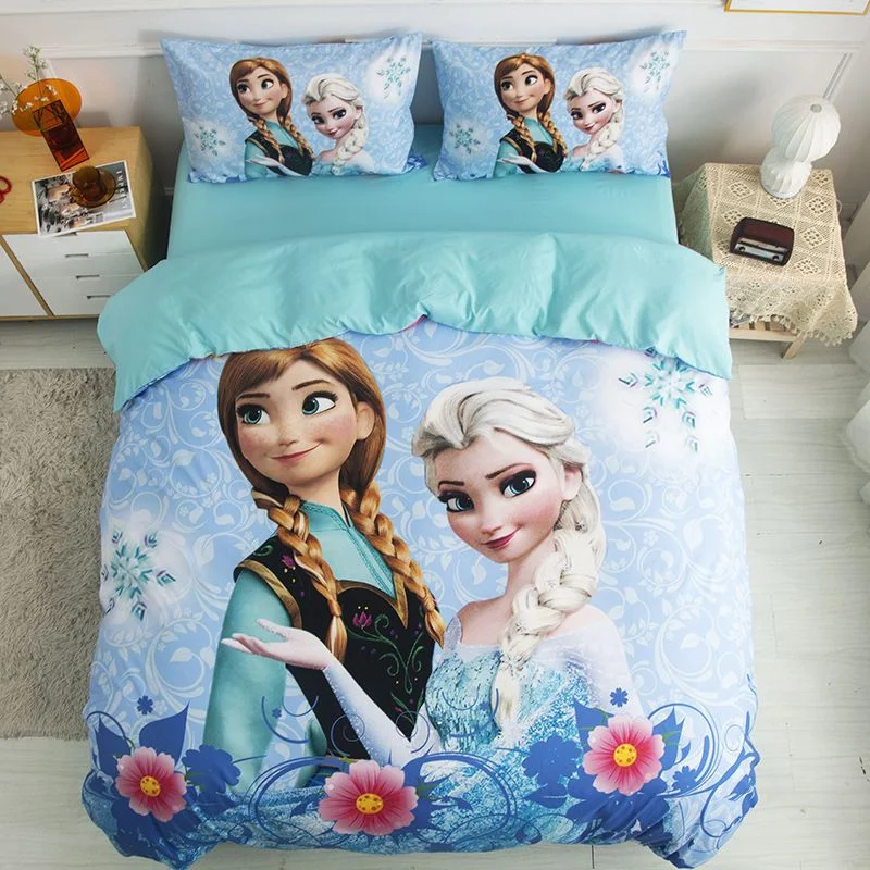 Description Picture 3 of itemElsa, Princess Aina, Frozen Christmas Gifts 3D Children'S Bedding Set 3-Piece 1 Quilt Cover Comforte 100% Polyester Anime Home