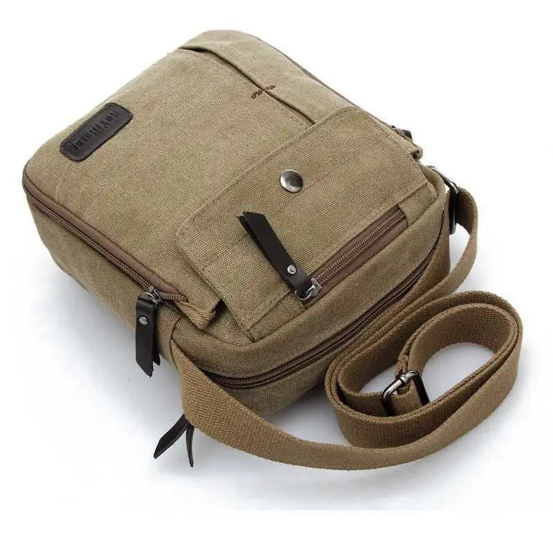 Men's Bag Casual Small Multifunction Shoulder Bag Multi-pocket Crossbody Bag Outdoors