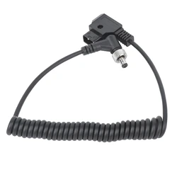 Enhanced DC Power Supply Cable with Lock - Black Spring Wire (Black)
