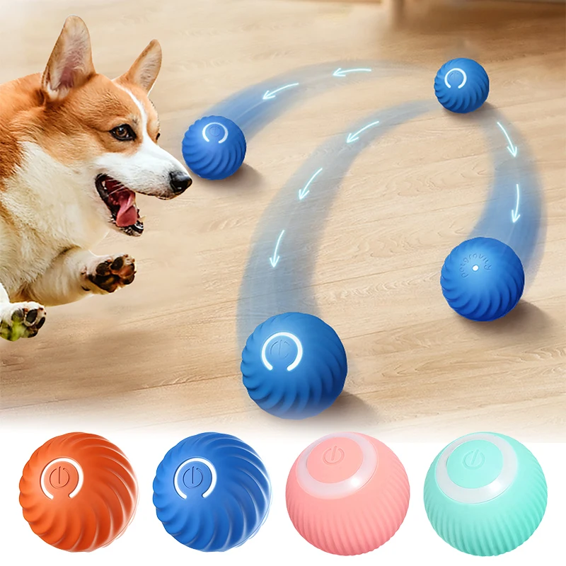 SmartDogToyBallElectronicInteractivePetToyMovingBallUSB