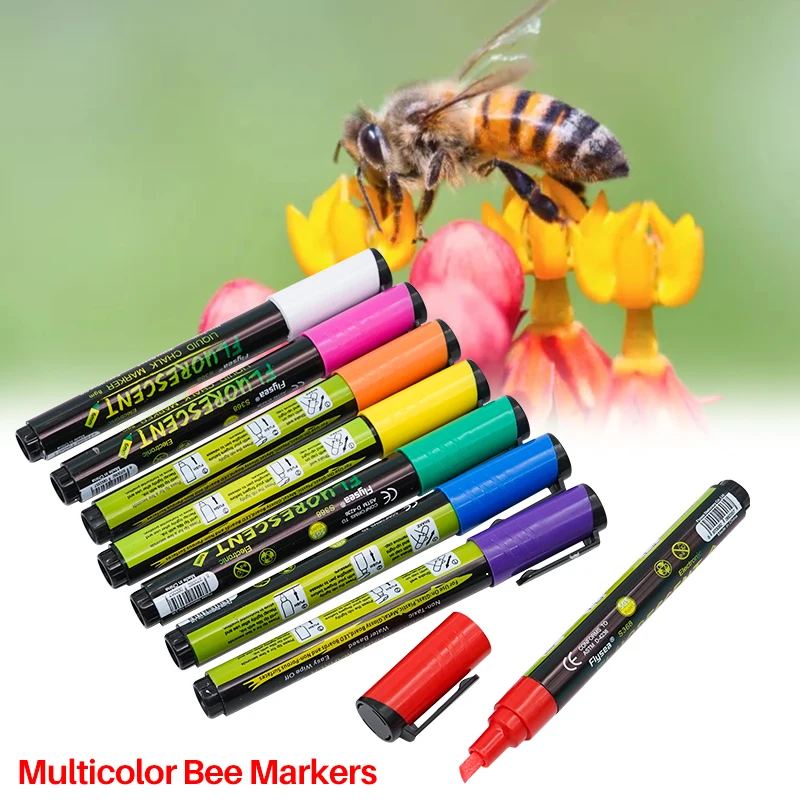 

1 Pcs Queen Bee Marking Marker Pen 8 Colors Optional 143Mm Not Fade Bee Mark Identification Equipment Beekeeping Tools