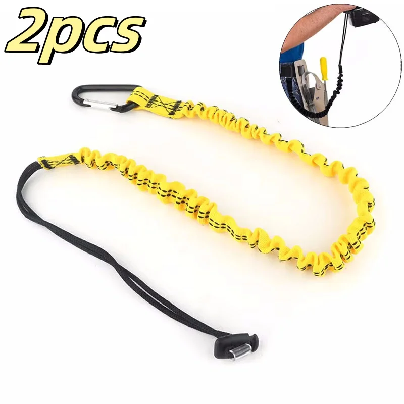 Professionelle Hohe Höhe Schutz Sicherheit Elastische Puffer Sling Gürtel Karabiner Haken Luft Arbeit Anti Fall Off Seil Schutz