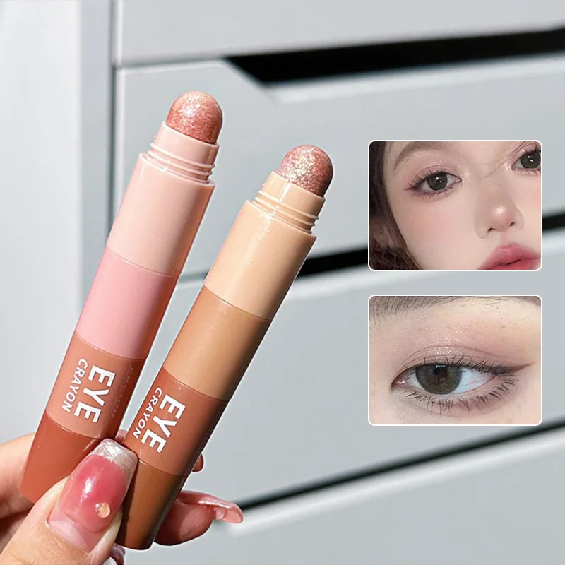 Mini Bullet Eye Shadow Stick 4 Colors Highlight Matte Shimmer