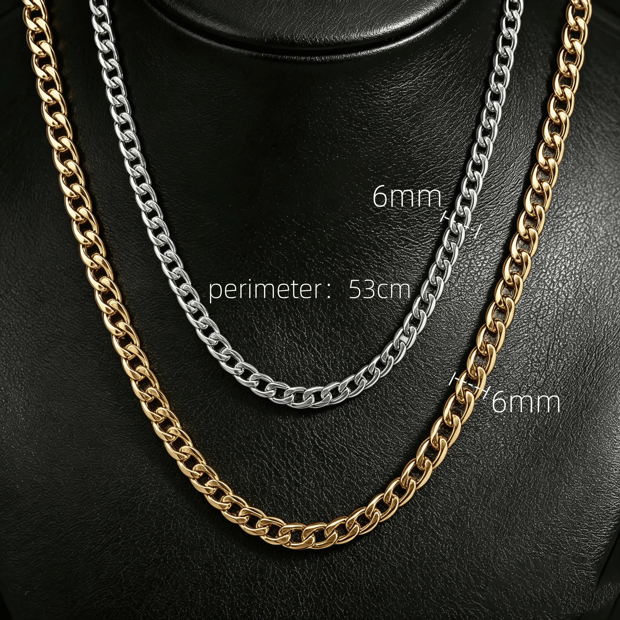 silver gold 6mm