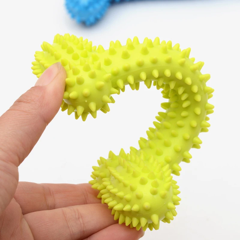 Pet Chew Toy Soft Rubber Bite-resistance Bone Shape Teeth Grinding Chewing Toys for Small Dogs Training Pet Supplies 5