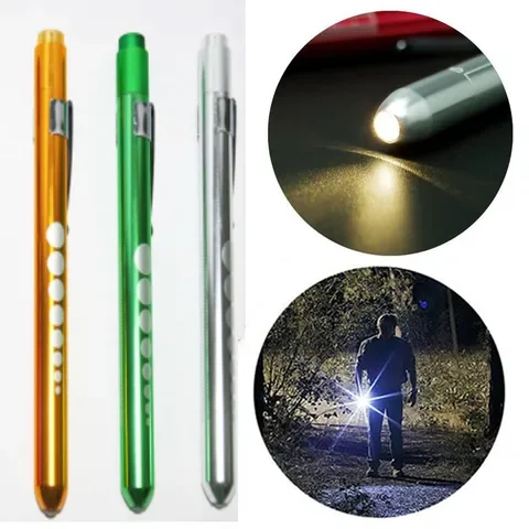 

Medical Pen First Aid Led Pen Light Work Inspection Flashlight Torch Doctor Nurse Emergency Diagnosis Pen Without Battery