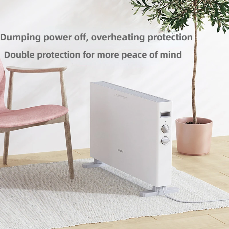 Smartmi EU Home Electric Heater 1S DNQ04ZM Fluent Air Flow Mi Handy Fan  Wall Room Warmer Radiator Silent Heaters 900/1300/2200W - AliExpress