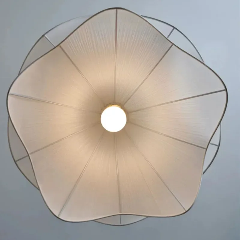 Pendant Light Nordic Minimalist Led Fabric Lights For Living Room Bedroom Home Decor Balcony Kitchen Hanging Lamps