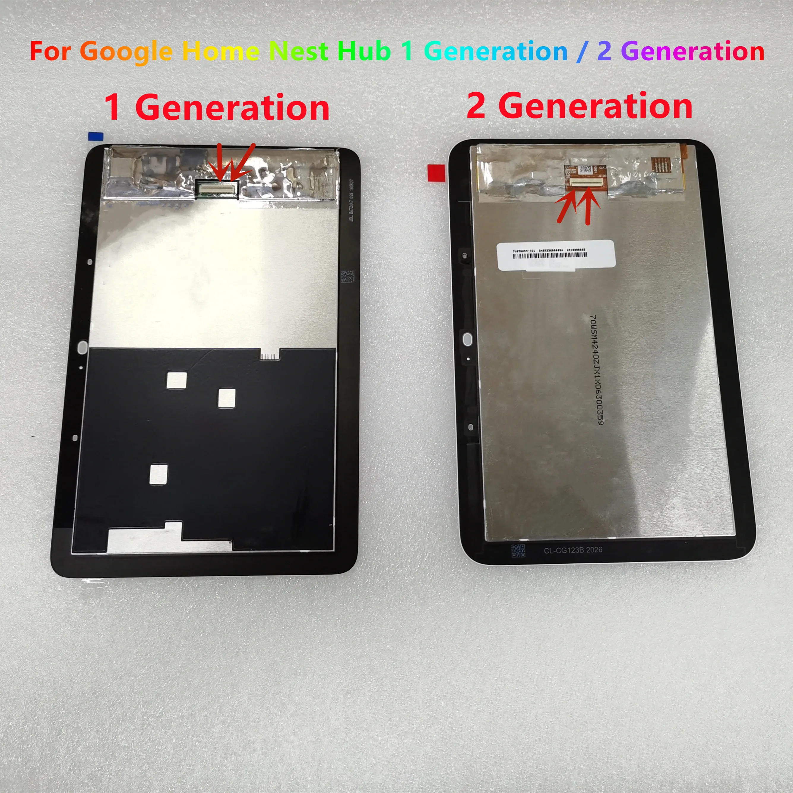 Original Lcd Display Touch Screen Digitizer Assembly Teste Google Home Nest Hub Geração 70