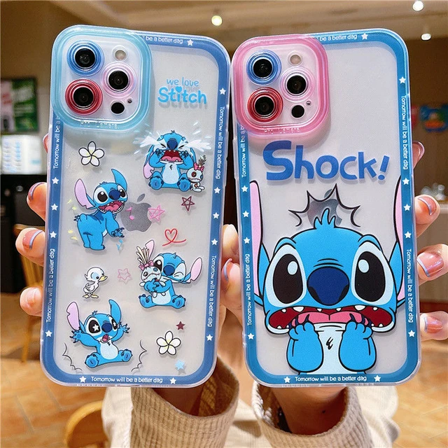 Fundas para iPhone 11 Pro Max, Lilo Stitch Lindo Dibujos Animados 3D  Silicona Suave Personaje Animal A Prueba de Golpes Protector Antigolpes  Niños Niñas Niños Regalos Cubierta Hou