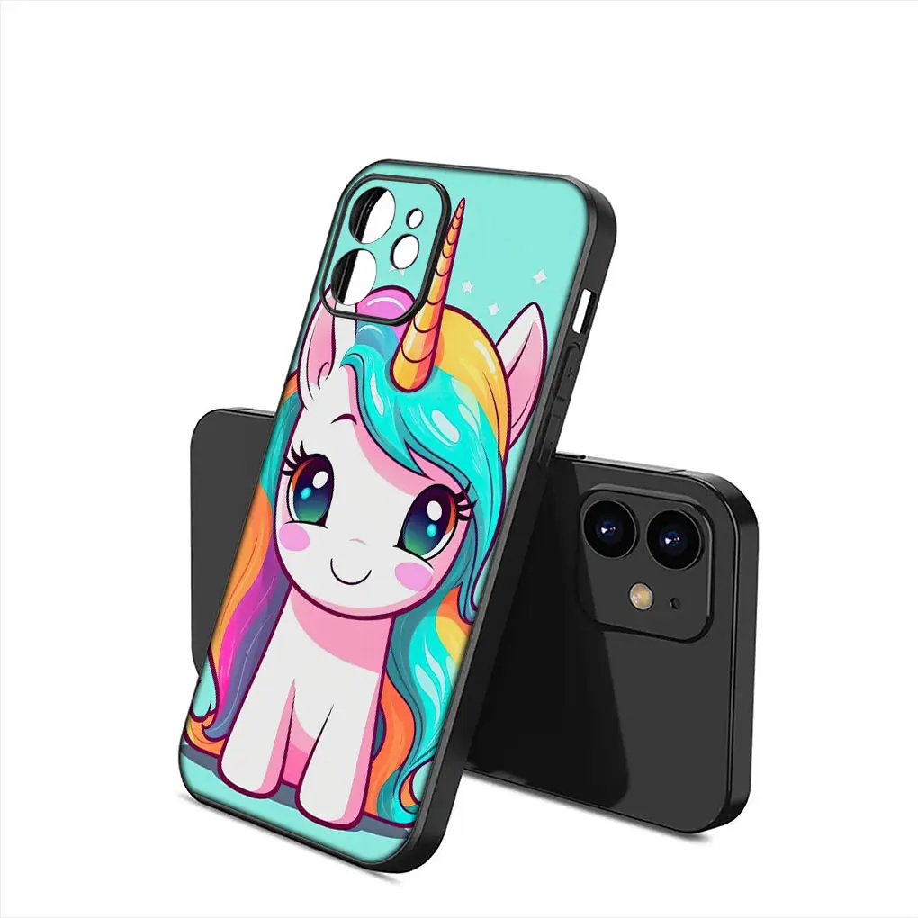 Whimsical Unicorn Cartoon Horse Soft Silicone Phone Case