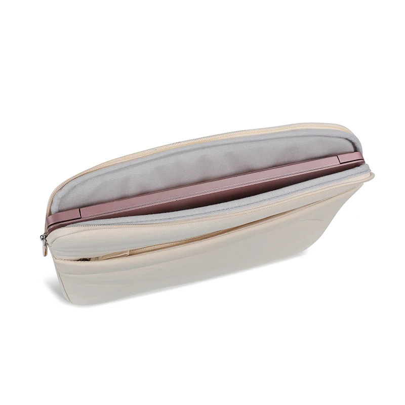 Ultra-Thin Shockproof Laptop Sleeve and Shoulder Bag in Puffy Design