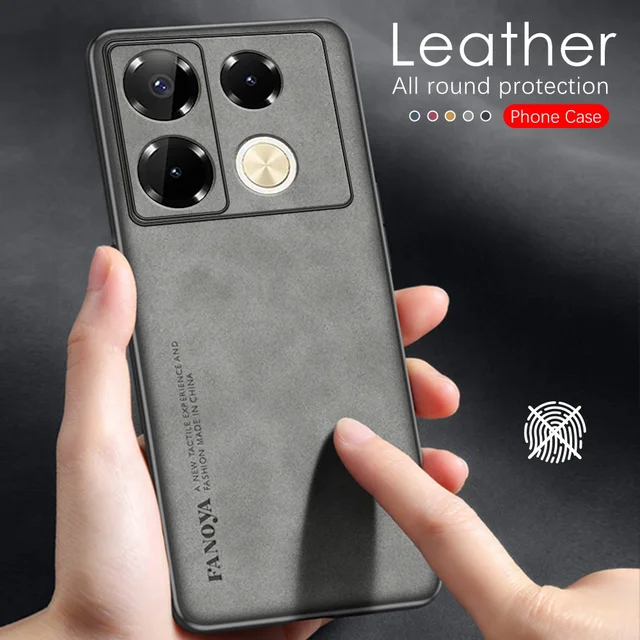 Sheepskin Leather Case For Infinix Note 40 Pro 4g 5g Tpu Soft Frame Protect Funda On.jpg
