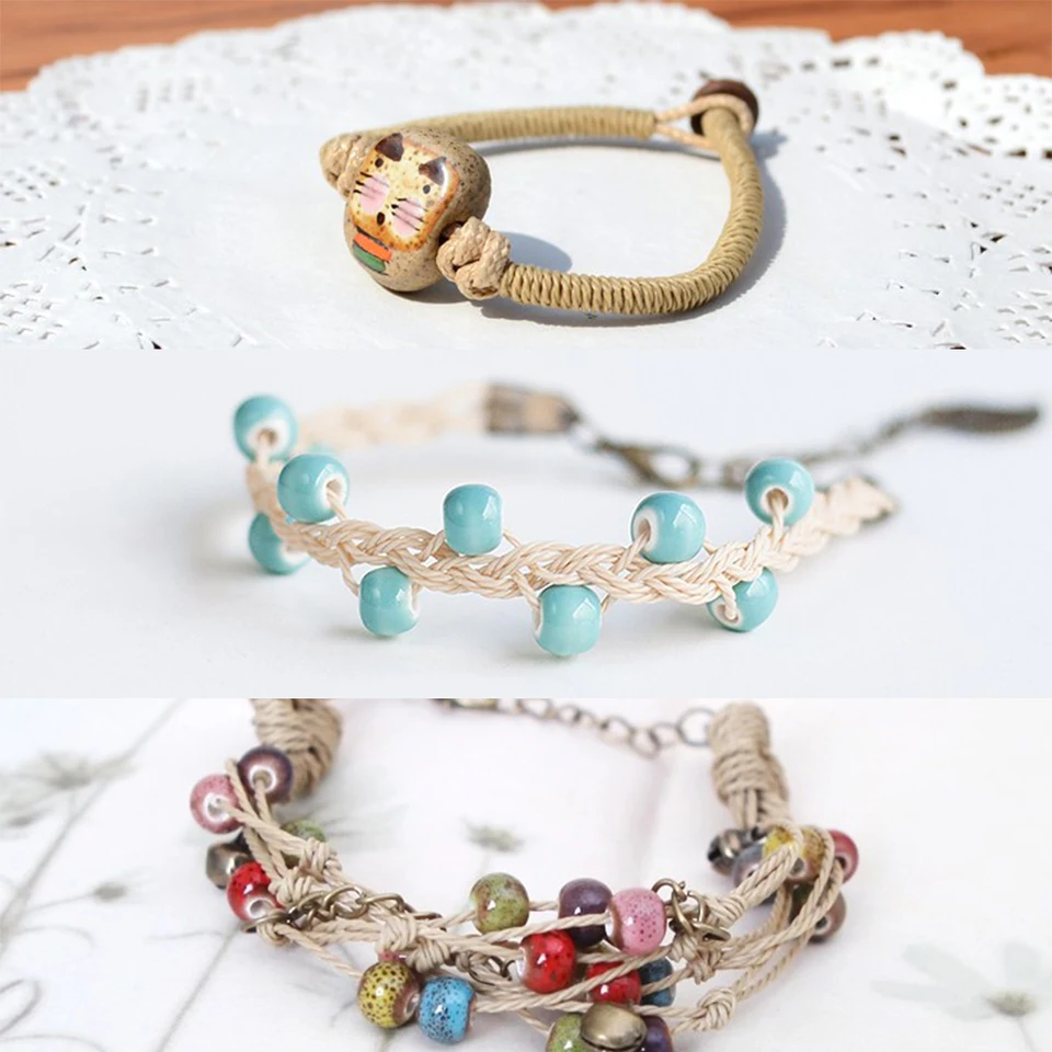 Cordon En Polyester Ciré Pour La Fabrication De Bracelets