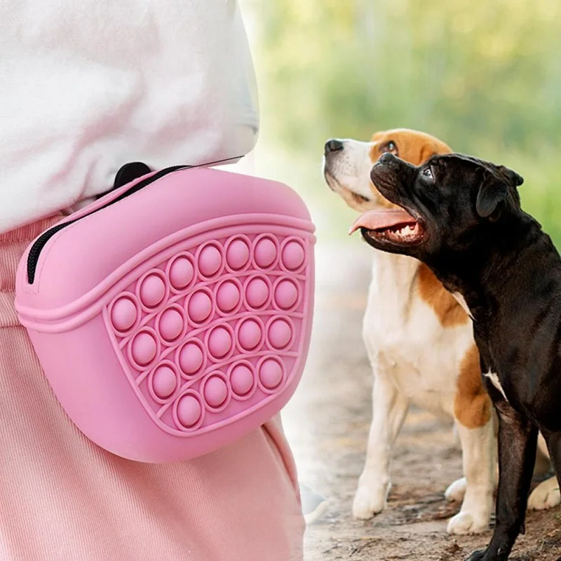 JanPet Portable Dog Training Waist Bag Treat Snack Bait Pet Obedience Agility Outdoor Feed Storage Pouch Food Reward Waist Bags