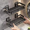 Wall mounted shower shampoo rack bathroom rack towel rack diamond free stand tripod wall hanging corner rectangular stand 1