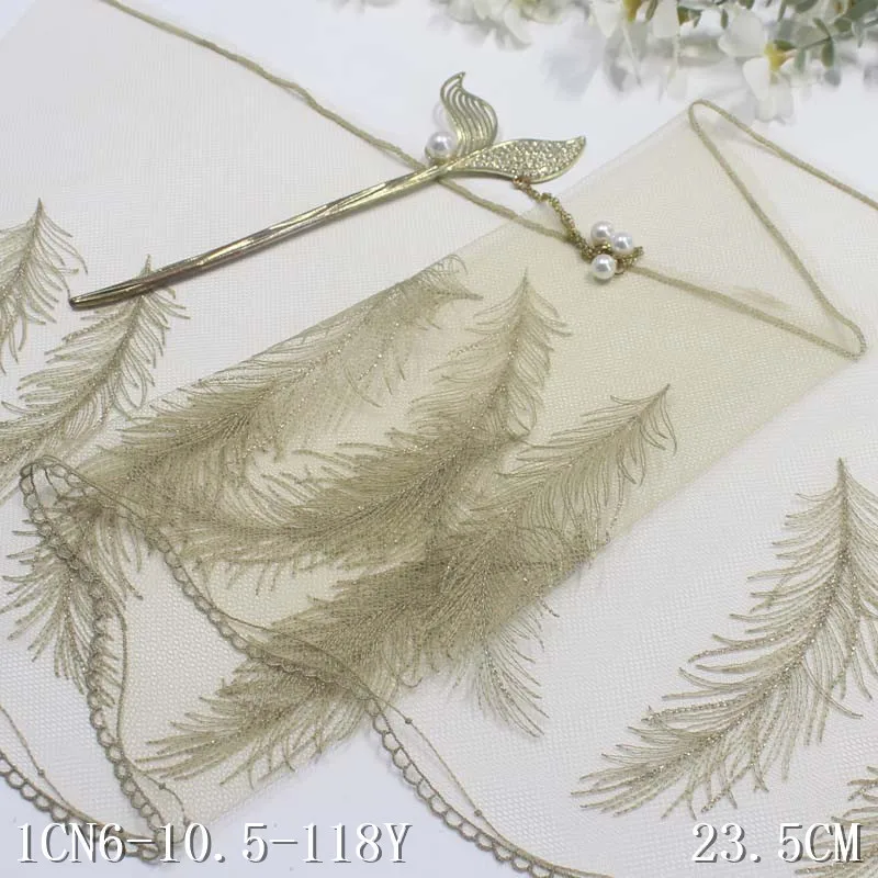 

42 ярда кружевная отделка с вышивкой в виде перьев для одежды, юбки, нижнего белья, шитья, рукоделия, одежды, ткани, кружева для нижнего белья