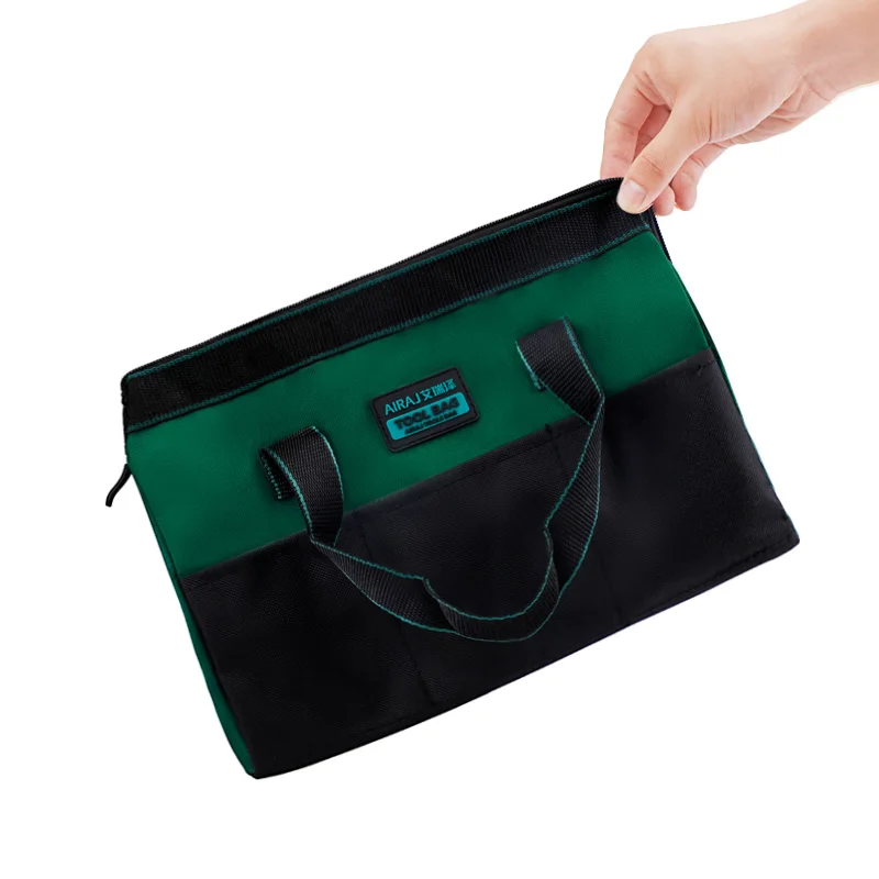AIRAJ 13 in Tool Bag Large Capacity Top Opening Tool Kit Storage Bag For Electrician Woodworking Fitters